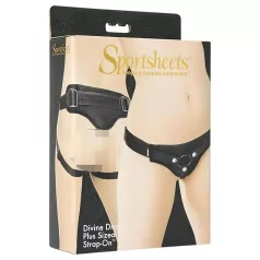  Sportsheets Plus Size - apakšā pievienojamie izstrādājumi (melns)