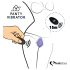 FEELZTOYS Biksīšu akumulatora klitora vibrators ar tālvadību (melns)