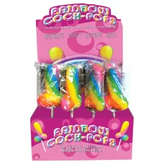   Rainbow Cock Pop - peņa formas ledene (85 g) - ar augļu garšu
