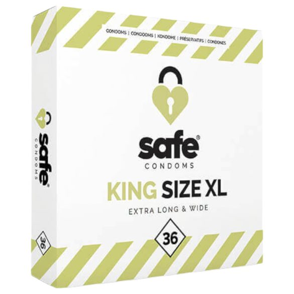 SAFE King Size XL - papildu lielie prezervatīvi (36 gab.)