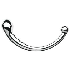   Le Wand - divpusējs dildo no nerūsējošā tērauda sudraba krāsā