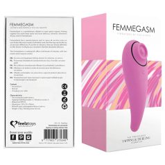   FEELZTOYS Femmegasm - sieviešu 2in1 klitora vibrators uzlādējams rozā