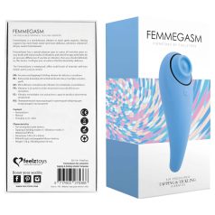   FEELZTOYS Femmegasm - uzlādējams 2in1 klitora vibrators zils