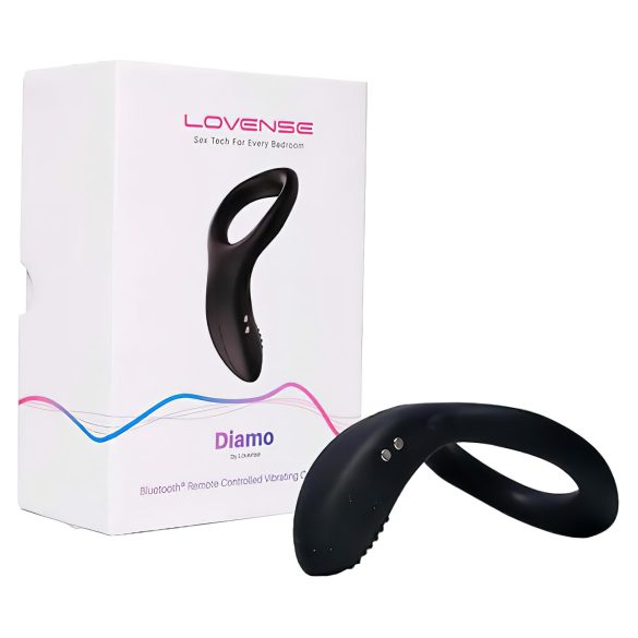 LOVENSE Diamo - gudra vibrējoša dzimumlocekļa gredzens (melns)