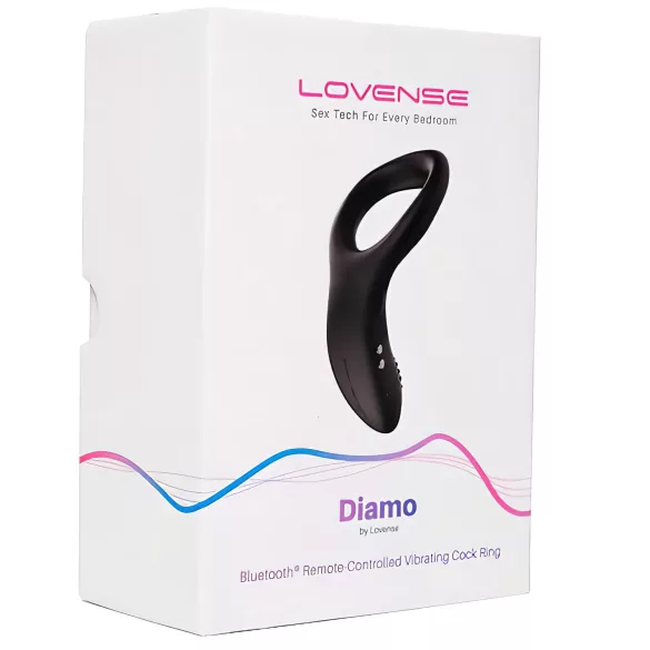 LOVENSE Diamo - gudrs vibrējošs dzimumlocekļa gredzens (melns)