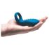 OHMIBOD Bluemotion Nex 3 - gudra, vibrējoša dzimumlocekļa gredzens (zils)