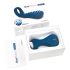 OHMIBOD Bluemotion Nex 3 - gudra, vibrējoša dzimumlocekļa gredzens (zils)