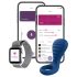 OHMIBOD Bluemotion Nex 3 - gudra, vibrējoša dzimumlocekļa gredzens (zils)