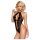 Obsessive 830-Ted - halter kakla bodijs (melns) - L/XL