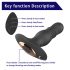 Aixiasia Roy - bezvadu, uzlādējams anālais vibrators (melns)
