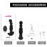 Aixiasia Abake - rotējošs anālais vibrators (melns)