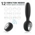 Aixiasia Dylon-Bezvadu anālais vibrators ar akumulatoru (melns)