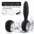 Aixiasia Dylon-Remote - anālais vibrators ar pulti, uzlādējams, melns
