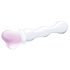 GLAS - sirds formas stikla dildo (caurspīdīgs)