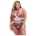Baci plus size sieviešu mežģīņu krūštura komplekts ar ziedu rakstu