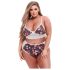 Baci Plus Size - ziedu mežģīņu krūštura komplekts