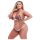 Baci Plus Size - ziedošs, mežģīņu krūšturu komplekts