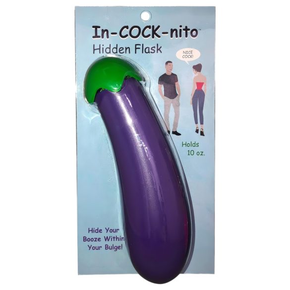 In-cock-nito - baklažānu ūdens pudele (violeta)