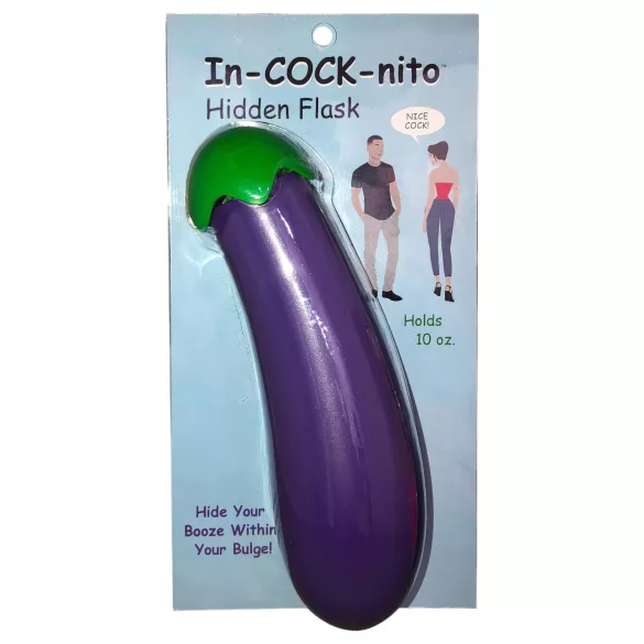 In-cock-nito - dzimumlocekļa formas pudele, violeta