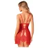 Obsessive Claussica - sarkans babydolls & stringbiksītes - XL/XXL