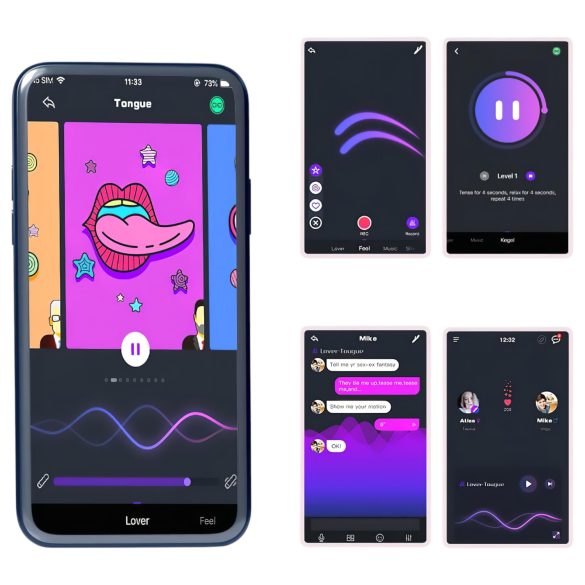 Magic Motion Crystal Duo - kegel bumbiņu komplekts ar aplikāciju zaļš