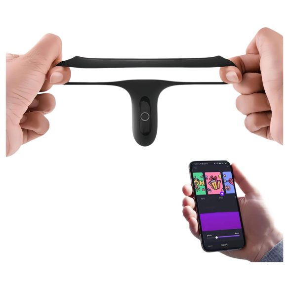 Magic Motion Rise - viedais vibrējošais akumulatora erekcijas gredzens melns