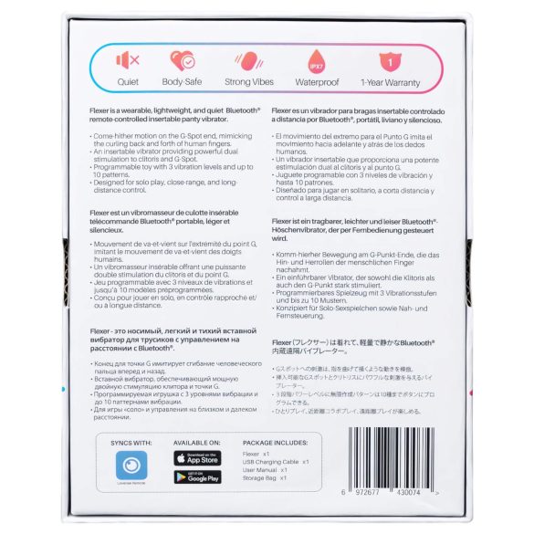 LOVENSE Flexer biksīšu vibrators, uzlādējams 2-in-1, rozā