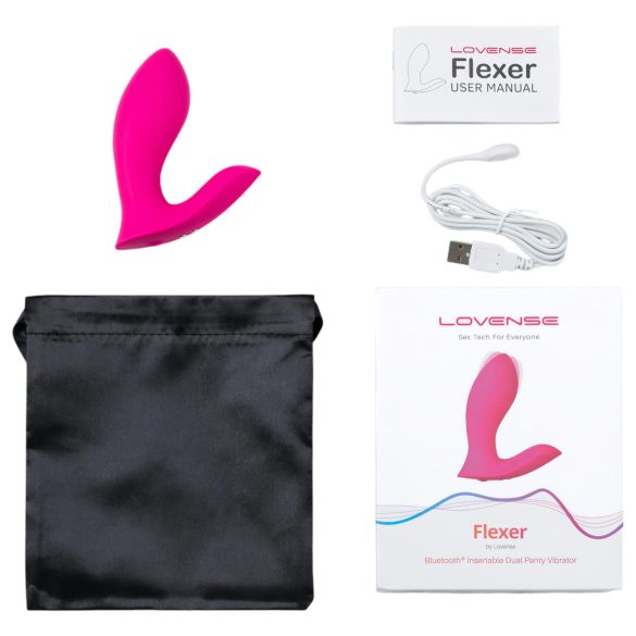 LOVENSE Flexer biksīšu vibrators, uzlādējams 2-in-1, rozā