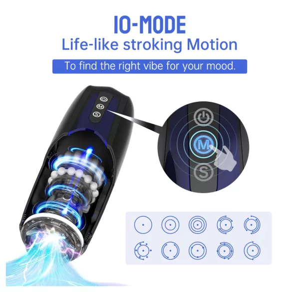 Magic Motion Xone - lietotnes vadāms masturbators vīriešiem (zils)