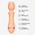 Vush Majesty 2 - ūdensdrošs masieris vibrators (oranžs)