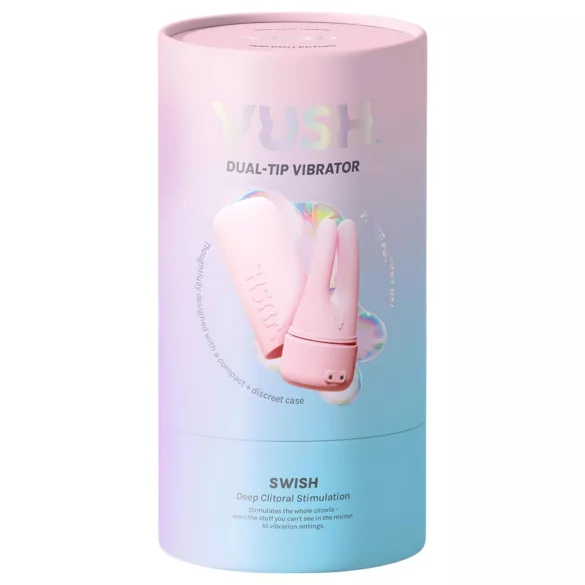 Vush Pop Swish - akumulatora ūdensizturīgs klitora stimulators rozā