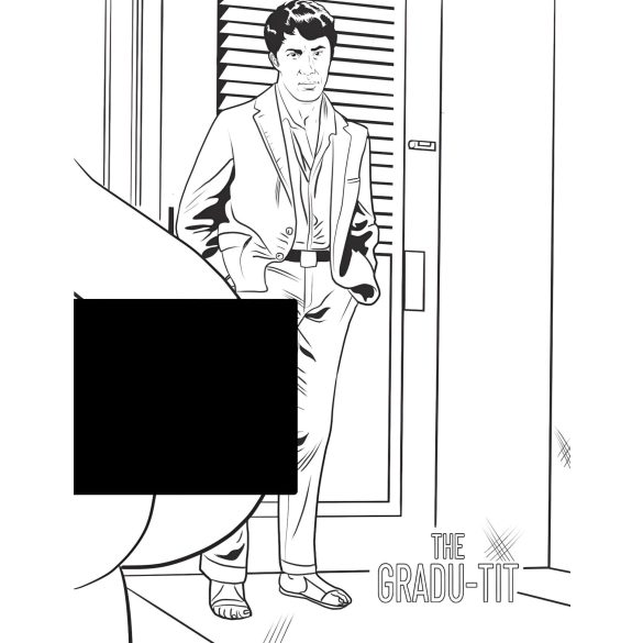 WoodRocket pieaugušo krāsojamā grāmata ar krūtīm