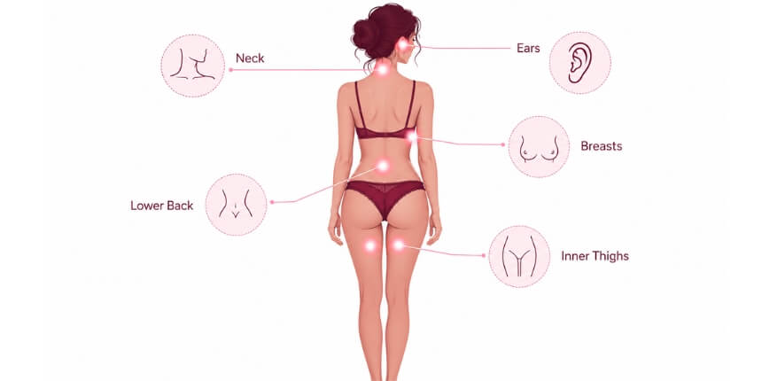  Sieviešu erogēnās zonas: Jutekliskuma karte | lovesexshop.lv seksa veikals